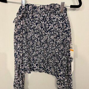 1 State Brand New Floral Off the shoulder top